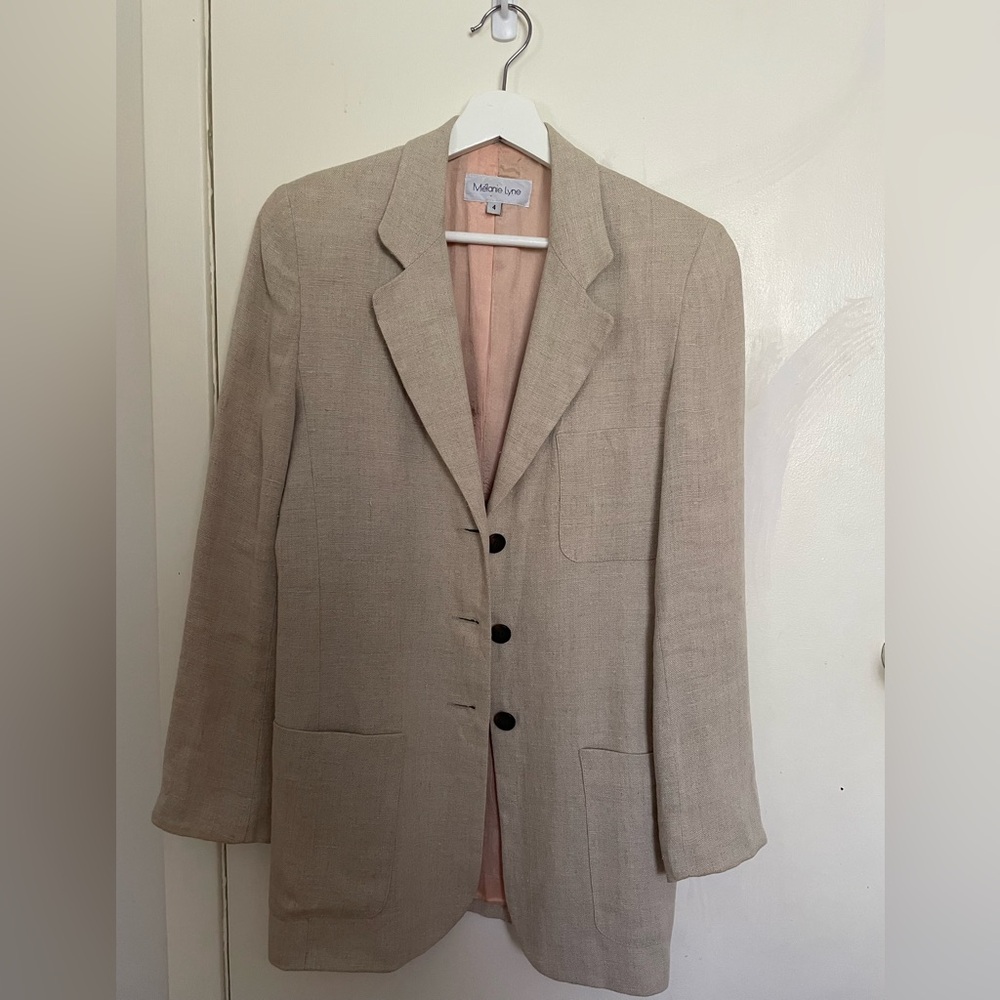 Vintage linen Blazer
